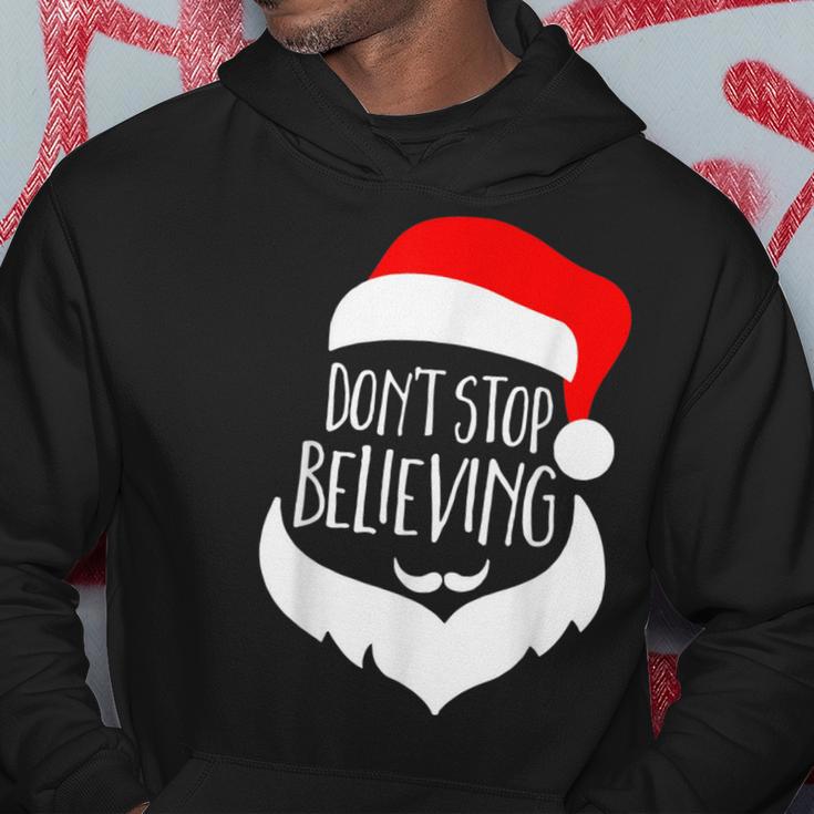 Santa Don't Stop Believing For Christmas Hoodie Unique Gifts