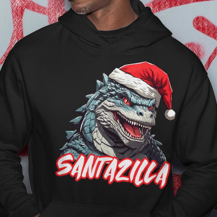 Santazilla Japanese Monster Kaiju Christmas Hoodie Unique Gifts