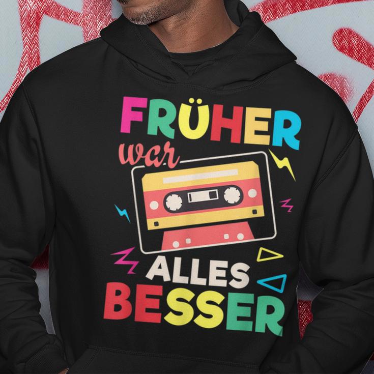 Sarcasm Nostalgia Oldschool Früher War Alles Besser Hoodie Lustige Geschenke