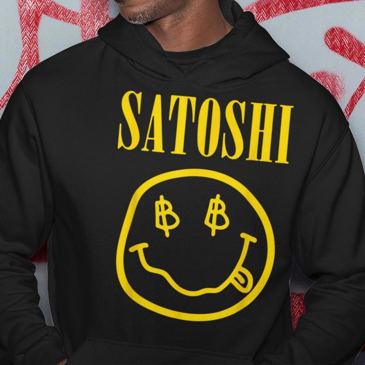 Satoshi Nakamoto Gelbes Lächeln Kapuzenpullover Lustige Geschenke