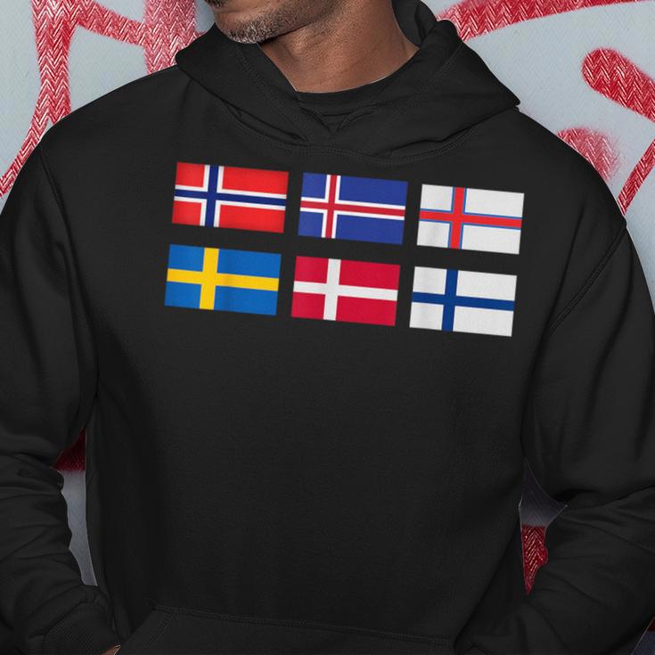 Scandinavia Flag The Nordic Country's Flag Northern Europe Hoodie Unique Gifts