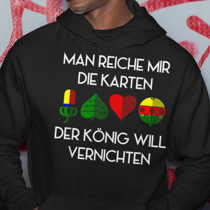 Schafkopf Card Game Bayern Austria Wadden Schnapps Kapuzenpullover Lustige Geschenke