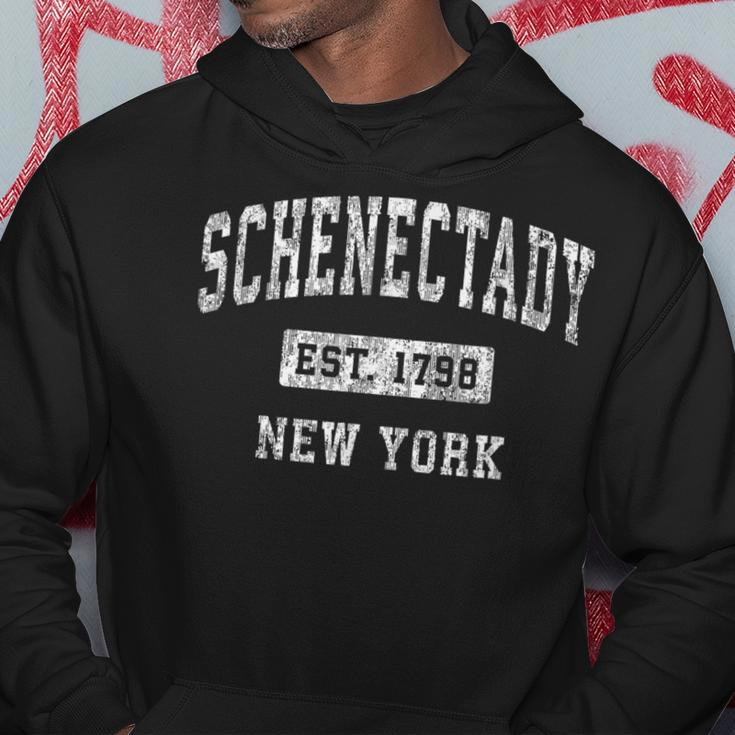 Schenectady New York Ny Vintage Established Sports Hoodie Unique Gifts