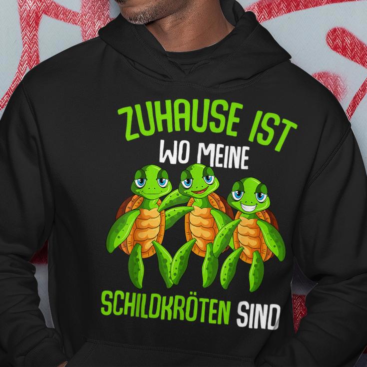 Schildkröte Zuhause Ist Wo Meine Schildkröten Sind Sind Sind Kapuzenpullover Lustige Geschenke