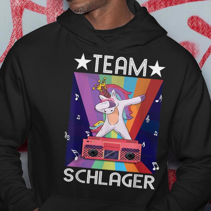 Schlagerparty Folk Music Costume Unicorn Music Team Schlager S Hoodie Lustige Geschenke