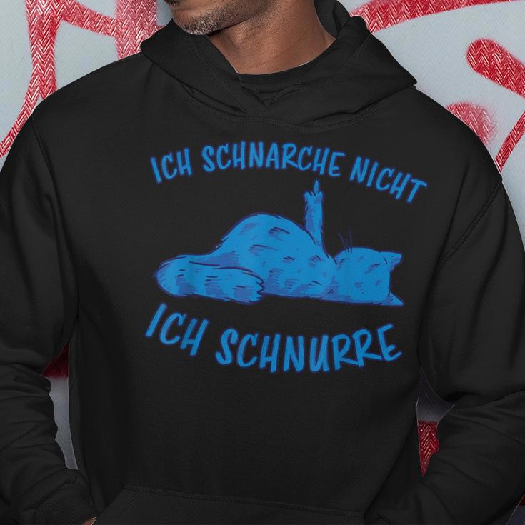 Schnarche Nicht Ich Schnurre Sleep Cat Snoring Hoodie Lustige Geschenke