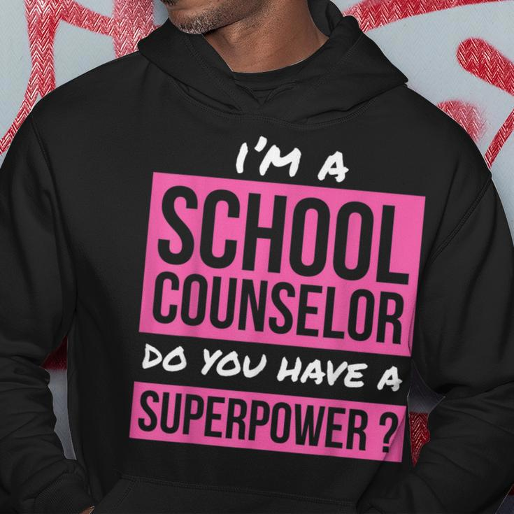 School Counselor Superpower School Counselor Hoodie Unique Gifts