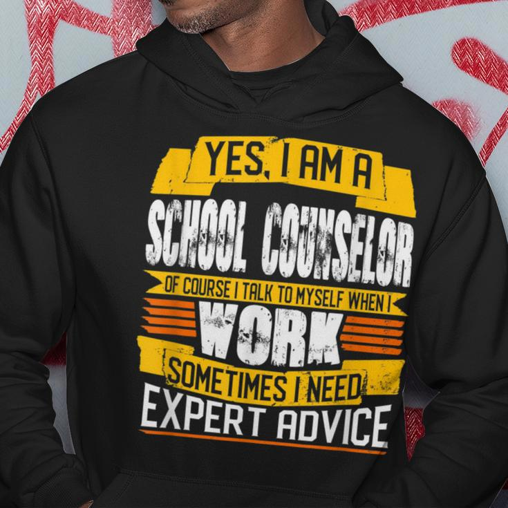 School Counselor Talk To Myself When I Work Hoodie Unique Gifts