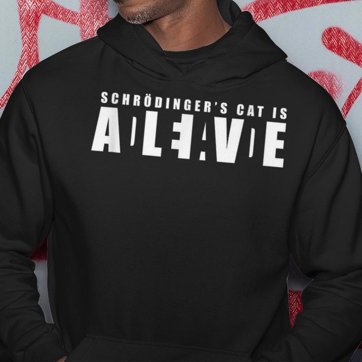 Schrödinger's Cat Dead And Alive Hoodie Lustige Geschenke