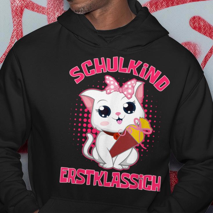 Schulkind Erstklassig Katz Kapuzenpullover Lustige Geschenke