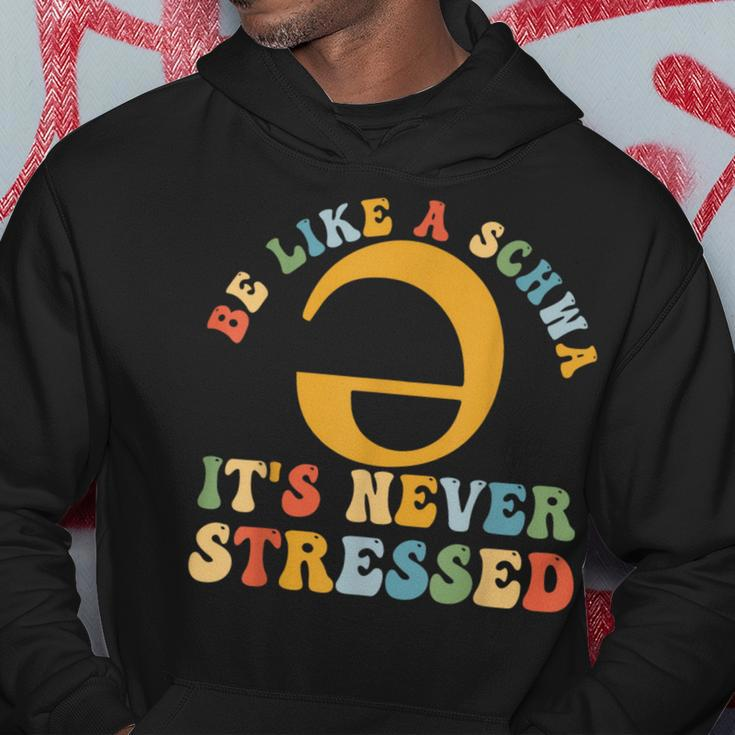 Be Like A Schwa It's Never Stressed Speech Pathologist Hoodie Funny Gifts