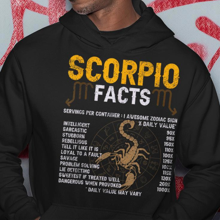 Scorpio Facts Zodiac Sign Personality Horoscope Facts Hoodie Unique Gifts