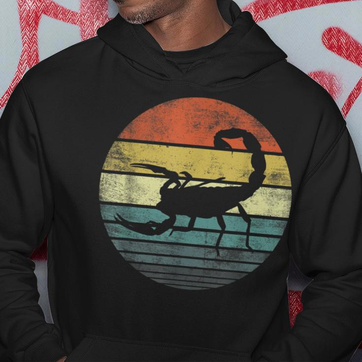 Scorpion Lover Retro Vintage Zoo Animal Silhouette Hoodie Unique Gifts