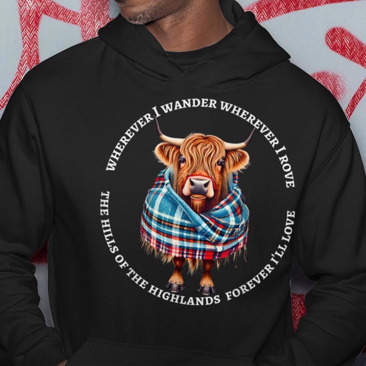 Scotland Highland Cow Mit Schottischem Gedichton Robert Burns Kapuzenpullover Lustige Geschenke