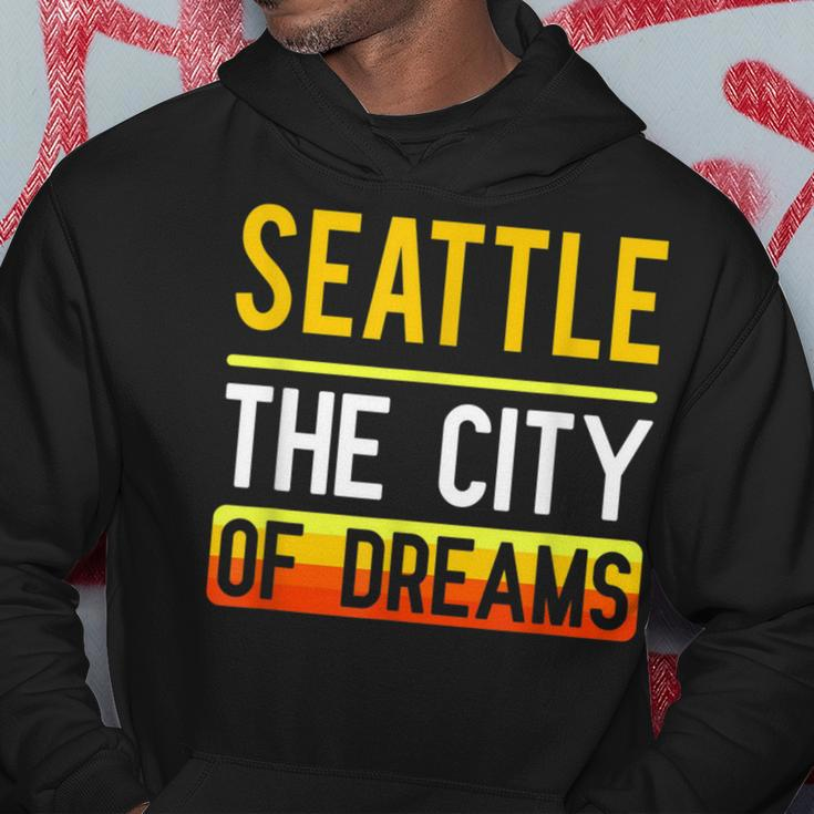 Seattle The City Of Dreams Washington Souvenir Hoodie Unique Gifts