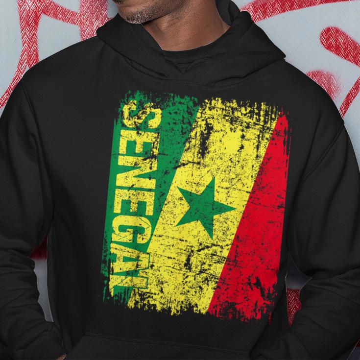 Senegal Flag Vintage Distressed Senegal Hoodie Unique Gifts