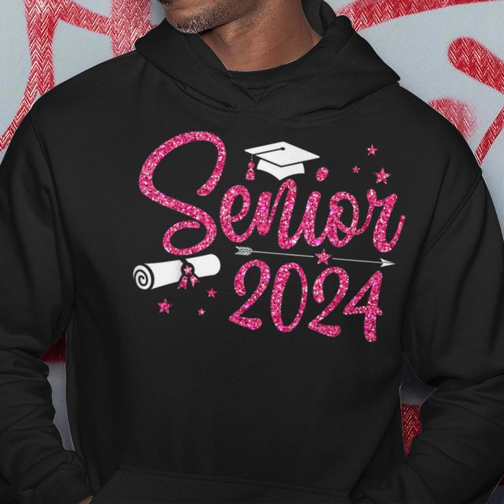 Senior 2024 Girls Class Of 2024 Graduate College High School Hoodie Funny Gifts