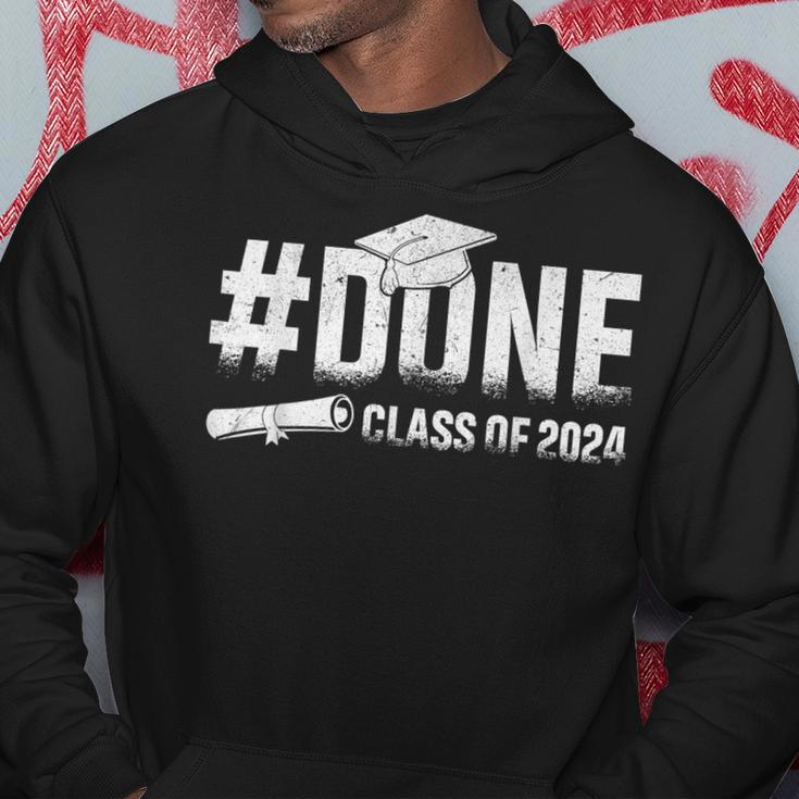 Senior Class 2024 Done Class Of 2024 Senior 2024 Graduation Hoodie Funny Gifts