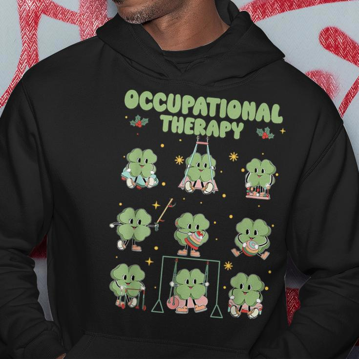 Shamrock Occupational Therapy St Patrick's Day Ot Therapist Hoodie Personalized Gifts