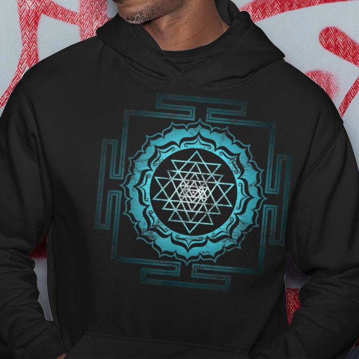 Shri Yantra Lotus Buddhism Meditation Sacred Geometry Zen Hoodie Unique Gifts