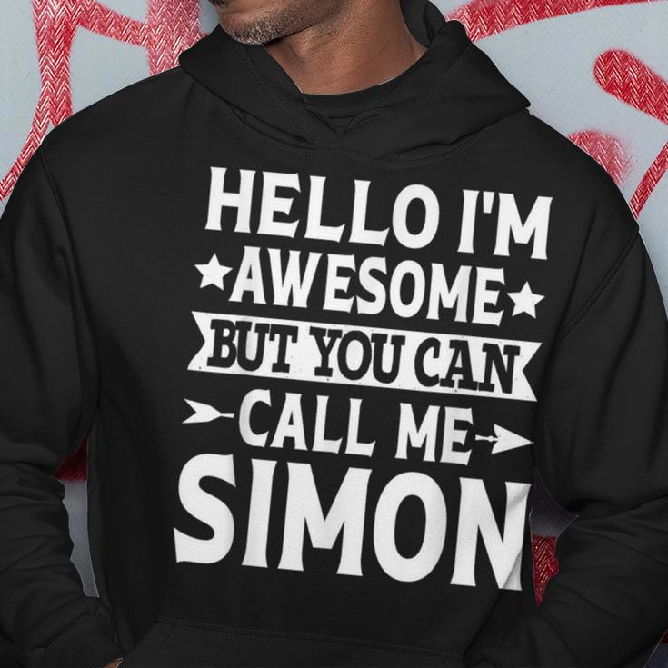Simon Surname Awesome Call Me Simon Family Last Name Simon Hoodie Funny Gifts