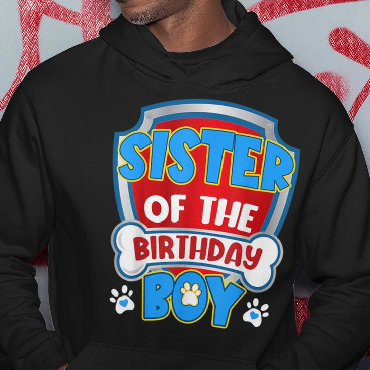 Sister Of The Birthday Boy Dog Paw Family Matching Hoodie Funny Gifts