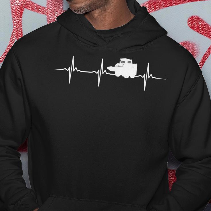 Skid Sr Heartbeat Love Construction Machinery Hoodie Unique Gifts