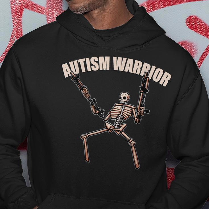 Skull Autism Warrior Autism Skeleton Meme Autism Awareness Hoodie Unique Gifts