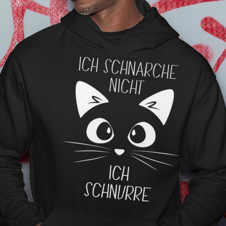 Sleep Ich Schnarche Nicht Ich Purre Katzen Ich Schnarche S Kapuzenpullover Lustige Geschenke