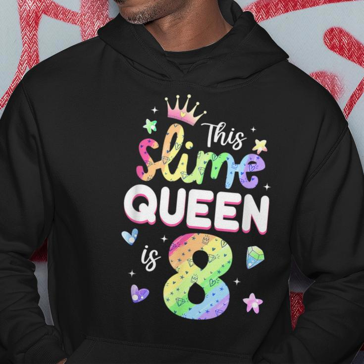 This Slime Queen Is 8 Year Old 8Th Birthday For Girls Hoodie Personalized Gifts