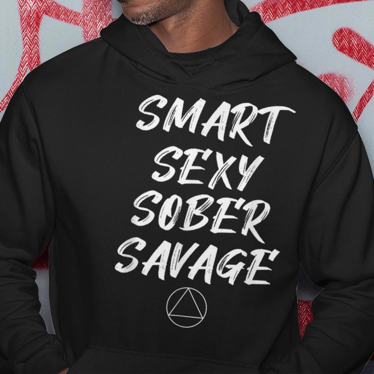 Smart Sexy Sober Savage Sober And Sexy Support Hoodie Unique Gifts