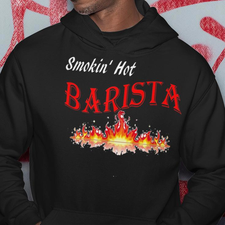 Smokin' Hot Barista Hoodie Unique Gifts