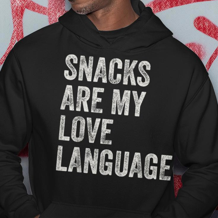 Snacks Are My Love Language Valentines Day Toddler Hoodie Unique Gifts