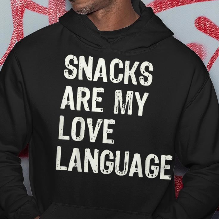 Snacks Are My Love Language Valentines Day Toddler Hoodie Funny Gifts