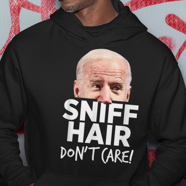 Sniff Hair Don't Care Anti Joe Biden Parody Hoodie Unique Gifts