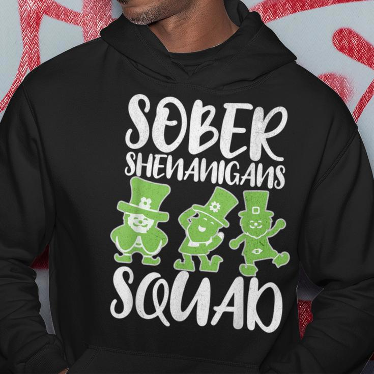 Sober Shenanigans St Patrick's Day Leprechauns St Paddys Hoodie Unique Gifts