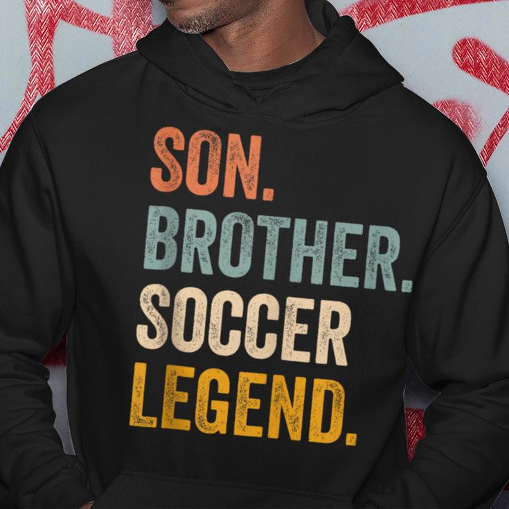 Soccer For Boys 8-12 Retro Son Brother Soccer Hoodie Personalized Gifts
