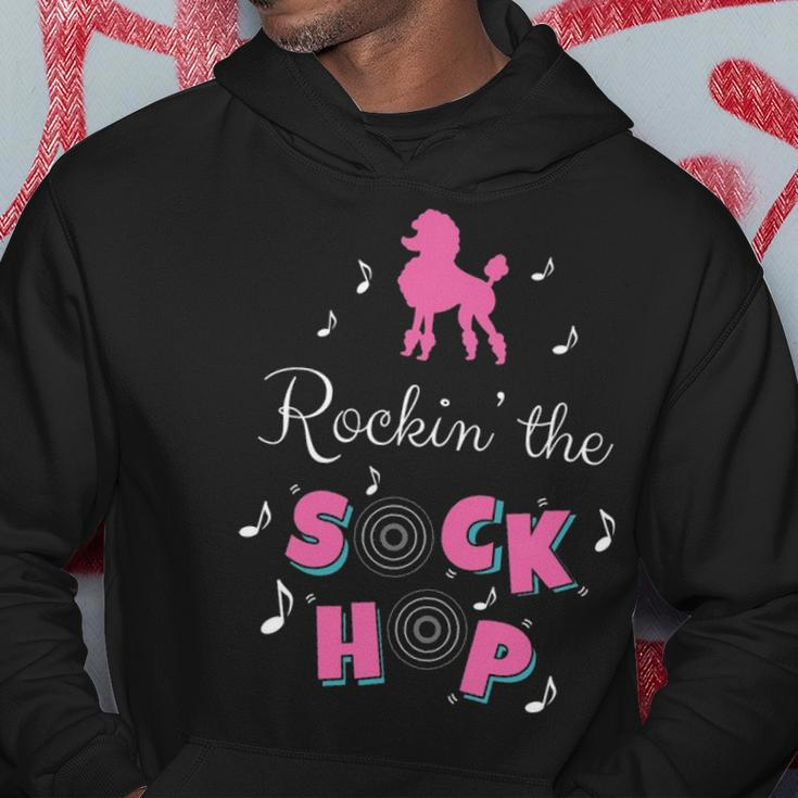 Sock Hop Costume Pink Poodle Hoodie Unique Gifts