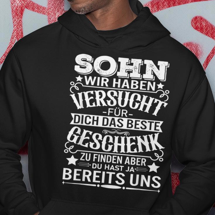 Sohn Wir Habenersucht Das Beste Geschenk Zu Finden Hoodie Lustige Geschenke