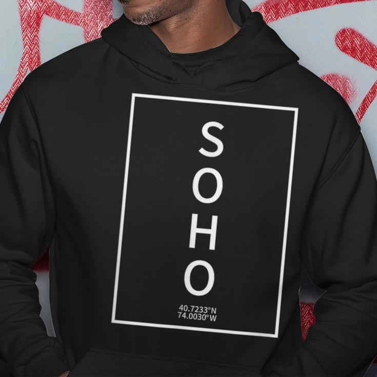 Soho Coordinates New York City Nyc Modern Minimalist Hoodie Unique Gifts