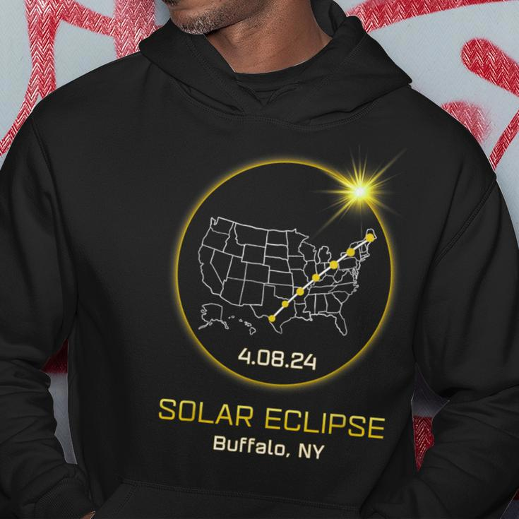 Solar Eclipse 2024 Buffalo Ny New York Totality Eclipse Hoodie Funny Gifts