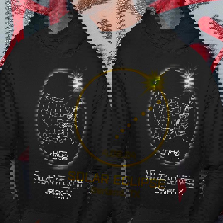 Solar Eclipse 2024 Garland Tx Texas Totality Eclipse Hoodie Personalized Gifts Solar Eclipse 2024 Garland Tx Texas Totality Eclipse Hoodie Personalized Gifts