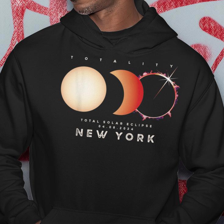 Solar Eclipse 2024 New York Total Eclipse American Graphic Hoodie Unique Gifts