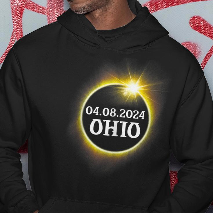 Solar Eclipse 2024 Ohio Usa State Totality Path Souvenir Hoodie Personalized Gifts
