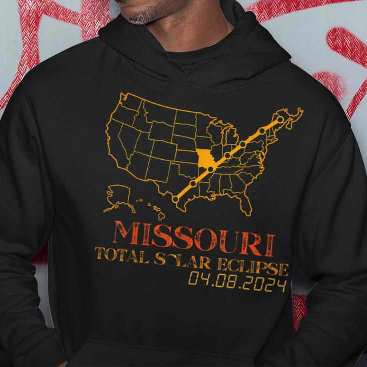 Solar Eclipse 2024 Party Missouri Total Usa Map Totality Hoodie Unique Gifts