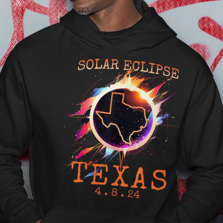 Solar Eclipse 2024 Texas Usa State Totality Path Souvenir Hoodie Unique Gifts