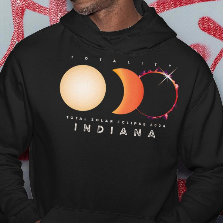 Solar Eclipse 2024 Total Eclipse Indiana America Graphic Hoodie Personalized Gifts