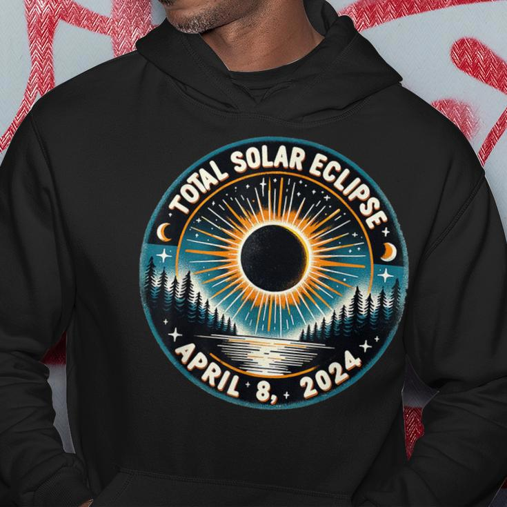 Solar Eclipse Astronomy Vintage 2024 Solar Eclipse Hoodie Unique Gifts