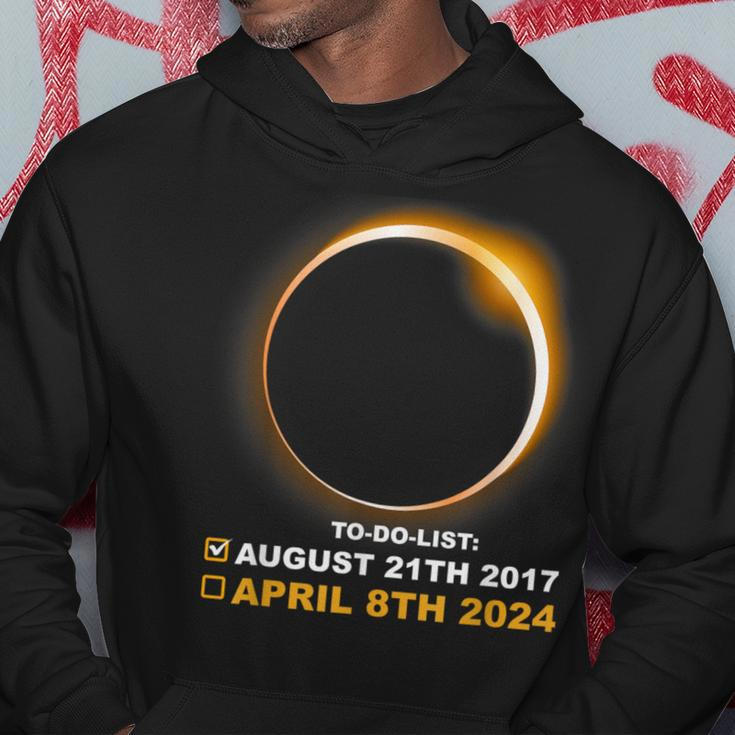 Solar Eclipse To Do List 2017 2024 Total Solar Eclipse Hoodie Funny Gifts