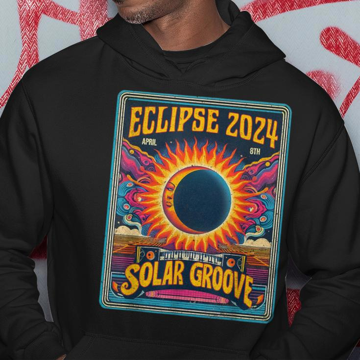 Solar Eclipse Retro Style Path Of Totality 2024 Vintage Hoodie Unique Gifts